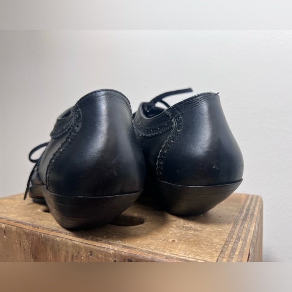 Pointed Toe Stacked Heel Brogues by KTZ Kokontozai Sz 37 - Picture 3 of 6